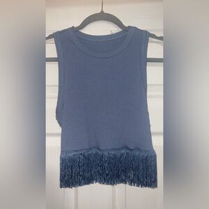 SHEIN Elegant Blue Gathered Blouse